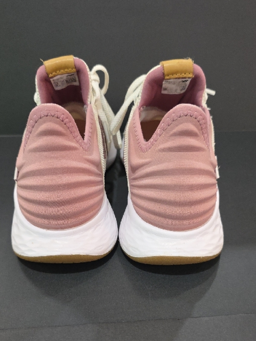New Balance Fresh Foam ROAV Women's Cream & Pink Running Shoes Size 7.5 - Picture 7 of 11